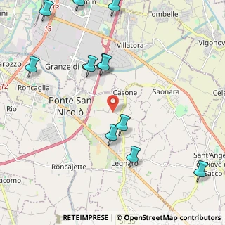 Mappa Via Cesare Battisti, 35020 Legnaro PD, Italia (2.61545)