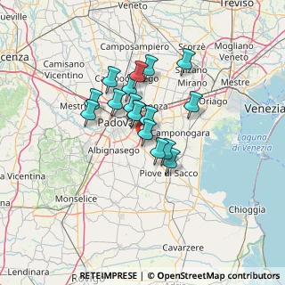 Mappa Via Cesare Battisti, 35020 Legnaro PD, Italia (9.58824)