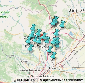 Mappa Piazza Mautino, 10011 Agliè TO, Italia (9.9585)