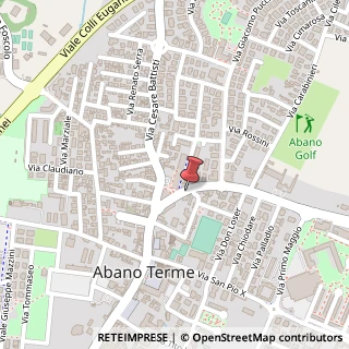 Mappa Via A. Diaz, 25, 35031 Abano Terme, Padova (Veneto)
