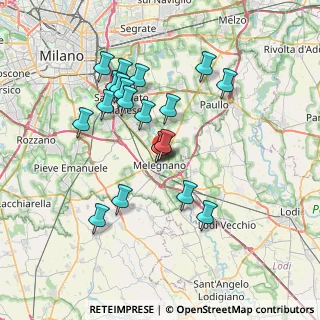 Mappa MELEGNANO - Via Emilia, 20077 Melegnano MI, Italia (6.646)