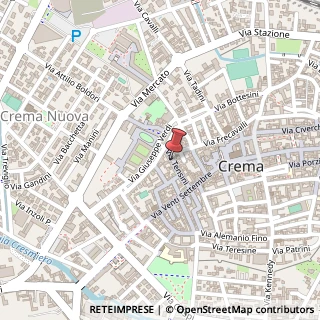 Mappa Via Tensini, 19, 26013 Crema, Cremona (Lombardia)