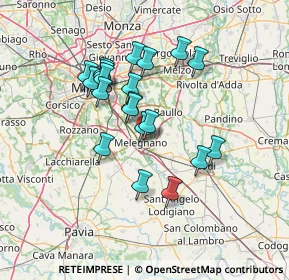 Mappa Via Cerca per Colturano, 20077 Melegnano MI, Italia (11.867)