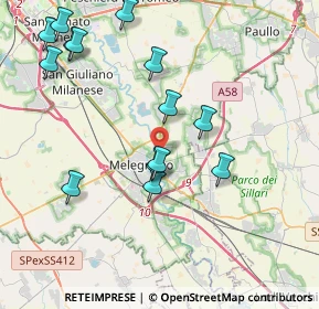 Mappa Via Cerca per Colturano, 20077 Melegnano MI, Italia (4.35214)
