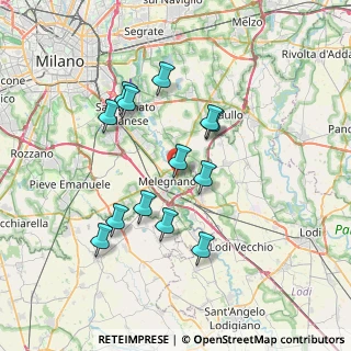 Mappa Via Cerca per Colturano, 20077 Melegnano MI, Italia (6.62154)