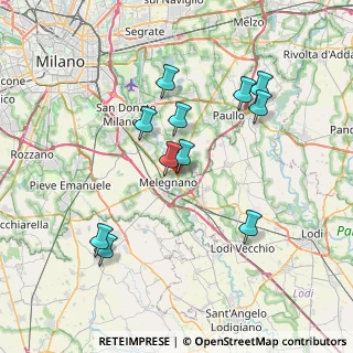 Mappa Via Cerca per Colturano, 20077 Melegnano MI, Italia (7.08182)