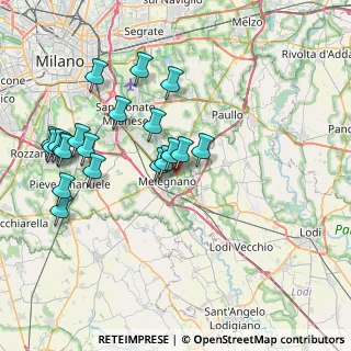 Mappa Via Cerca per Colturano, 20077 Melegnano MI, Italia (8.021)