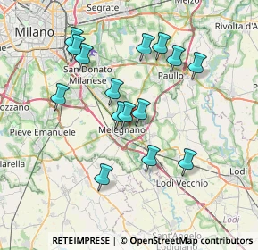 Mappa Via Cerca per Colturano, 20077 Melegnano MI, Italia (6.886)