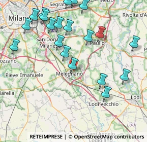 Mappa Via Cerca per Colturano, 20077 Melegnano MI, Italia (9.5485)