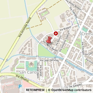 Mappa Via Enrico Maria Barelli, 21, 26013 Crema, Cremona (Lombardia)