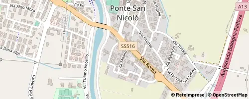 Mappa Ponte San Nicolò
