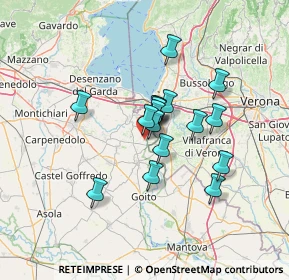 Mappa Strada Tarsi, 46040 Monzambano MN, Italia (9.73706)