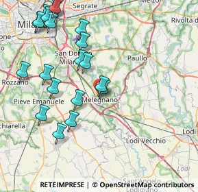 Mappa Via Giuseppe Castelli, 20077 Melegnano MI, Italia (9.251)