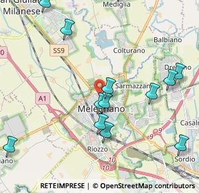 Mappa Via Giuseppe Castelli, 20077 Melegnano MI, Italia (2.535)