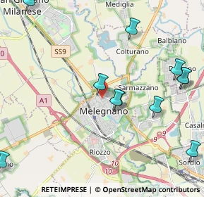 Mappa Via Giuseppe Castelli, 20077 Melegnano MI, Italia (2.7575)