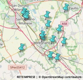 Mappa Via Giuseppe Castelli, 20077 Melegnano MI, Italia (3.77867)