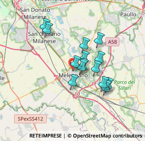 Mappa Via Giuseppe Castelli, 20077 Melegnano MI, Italia (2.69857)