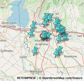 Mappa Via Ortigara, 37069 Villafranca di Verona VR, Italia (10.8915)