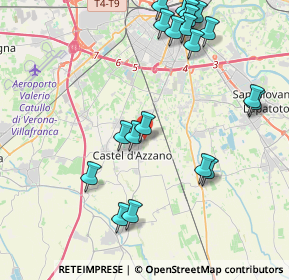 Mappa Via Soave, 37060 Castel d'Azzano VR, Italia (4.748)