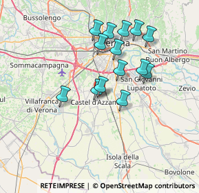 Mappa Via Soave, 37060 Castel d'Azzano VR, Italia (6.26786)