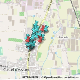 Mappa Via Soave, 37060 Castel d'Azzano VR, Italia (0.28966)