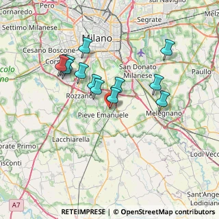 Mappa Via Pelizza da Volpedo, 20085 Locate di Triulzi MI, Italia (6.63231)