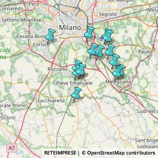 Mappa Via Pelizza da Volpedo, 20085 Locate di Triulzi MI, Italia (6.13643)