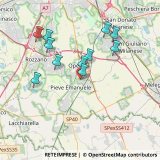Mappa Via Pelizza da Volpedo, 20085 Locate di Triulzi MI, Italia (3.78)