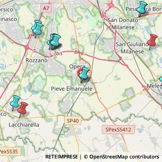Mappa Via Pelizza da Volpedo, 20085 Locate di Triulzi MI, Italia (5.78533)