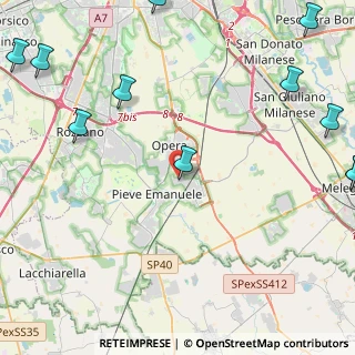 Mappa Via Pelizza da Volpedo, 20085 Locate di Triulzi MI, Italia (6.84091)
