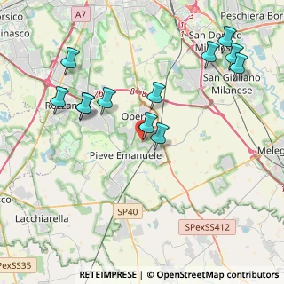 Mappa Via Pelizza da Volpedo, 20085 Locate di Triulzi MI, Italia (4.33083)