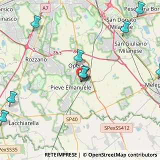 Mappa Via Pelizza da Volpedo, 20085 Locate di Triulzi MI, Italia (5.49818)