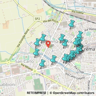 Mappa Via Curtatone e Montanara, 26013 Crema CR, Italia (0.519)