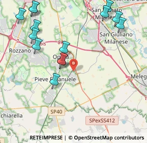 Mappa Via Secondo, 20085 Locate di Triulzi MI, Italia (5.055)