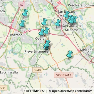 Mappa Via Secondo, 20085 Locate di Triulzi MI, Italia (3.84643)