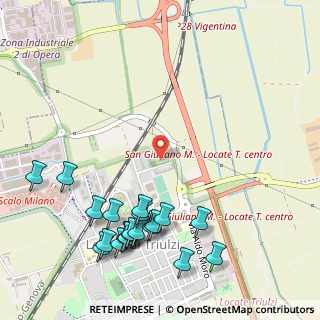 Mappa Via Secondo, 20085 Locate di Triulzi MI, Italia (0.661)
