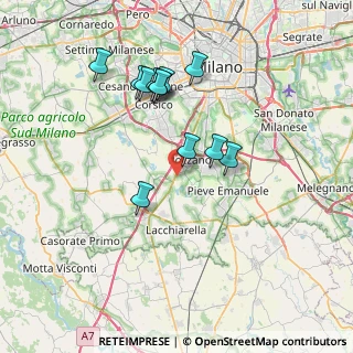 Mappa Via Aldo Moro, 20089 Rozzano MI, Italia (6.805)