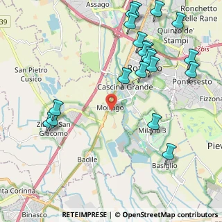 Mappa Via Aldo Moro, 20089 Rozzano MI, Italia (2.583)