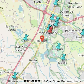 Mappa Via Aldo Moro, 20089 Rozzano MI, Italia (2.51727)
