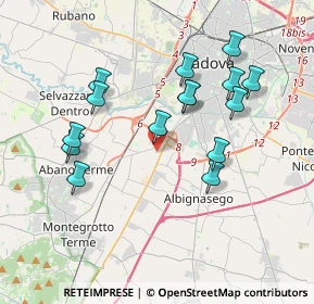 Mappa Vía Este, 35142 Padova PD, Italia (3.644)