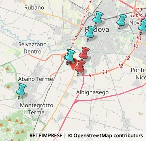 Mappa Vía Este, 35142 Padova PD, Italia (4.68273)