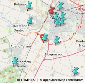 Mappa Vía Este, 35142 Padova PD, Italia (4.67667)