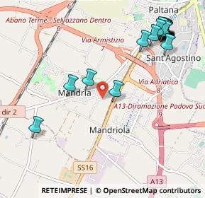 Mappa Vía Este, 35142 Padova PD, Italia (1.3345)