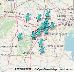 Mappa Vía Este, 35142 Padova PD, Italia (9.33563)