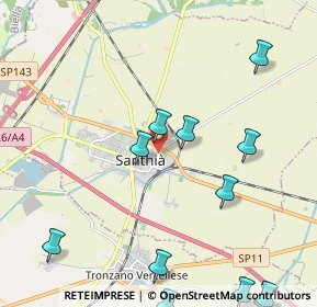 Mappa Via Tagliamento, 13048 Santhià VC, Italia (2.80167)