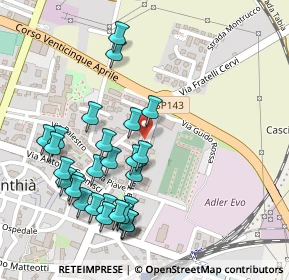 Mappa Via Tagliamento, 13048 Santhià VC, Italia (0.25)