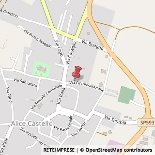 Mappa Via Circonvallazione, 7, 13040 Alice Castello, Vercelli (Piemonte)