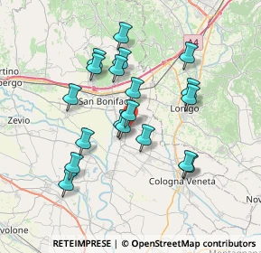 Mappa Via Crocette di Sopra, 37040 Arcole VR, Italia (6.47737)