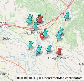 Mappa Via Crocette di Sopra, 37040 Arcole VR, Italia (6.33733)