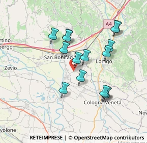 Mappa Via Crocette di Sopra, 37040 Arcole VR, Italia (6.592)